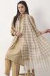 Off White Art Silk Dupatta image number 1