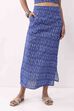 Royal Blue Cotton Skirt image number 4
