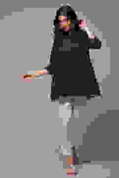 Navy Cotton Yarndyed Kurti image number 0