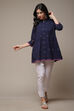 Navy Cotton Yarndyed Kurti image number 0