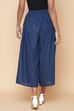 Marine Blue Cotton Pants image number 4