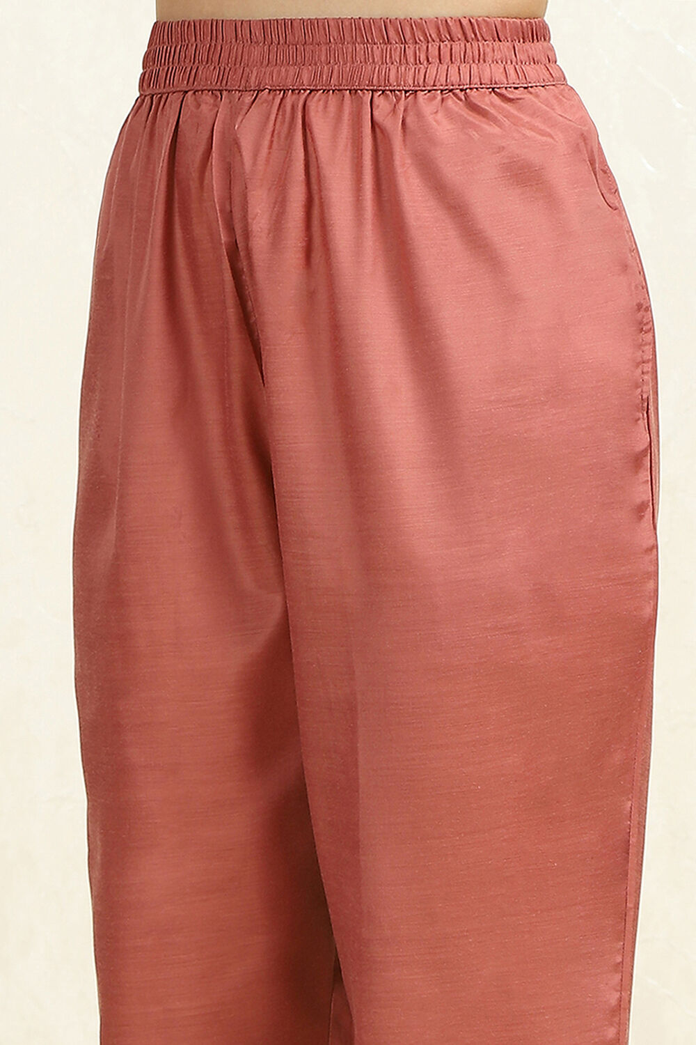 Maroon Cotton Printed Unstitched Suit Set image number 3