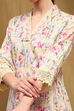 Beige Cotton Straight Kurta image number 6