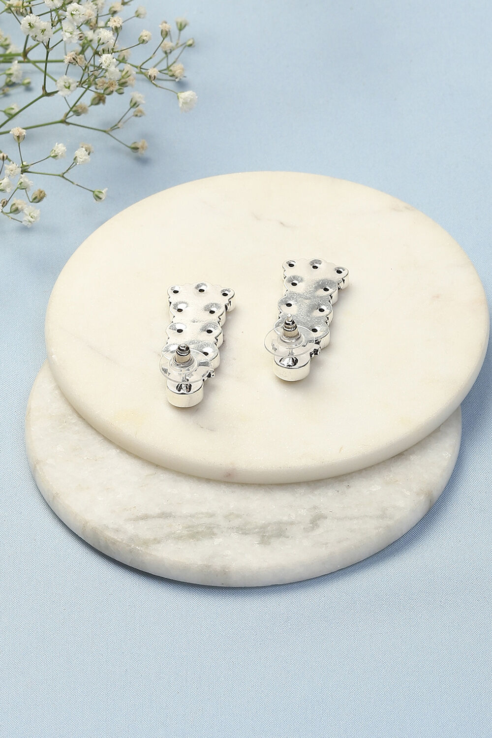 White Brass Earrings image number 2