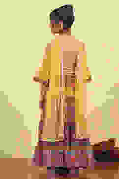 Assorted Polyester Printed Tiered Lehenga Set image number 4