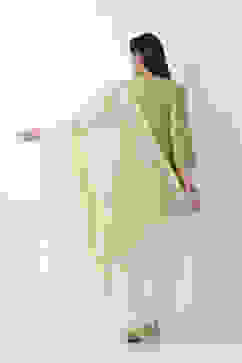 Off White Art Silk Dupatta image number 2