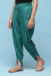 Green Rayon Solid Herem Dhoti image number 2