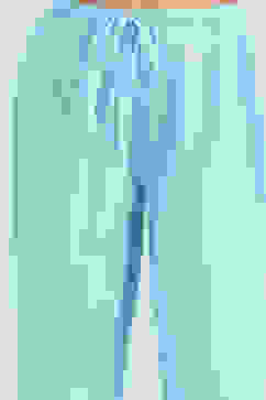 Sky Blue Cotton Printed Tiered Suit Set image number 2