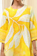 Turquoise Floral Printed Straight Kurta Set image number 1