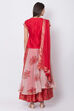 Maroon Cotton Floral Lehenga Set image number 4