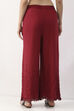 Black Cotton Flared Palazzo image number 5