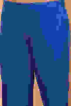 Blue Cotton Printed Tiered Festive Flared Suit Set image number 2