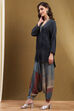 Indigo Printed Straight Short Kurta Set image number 3