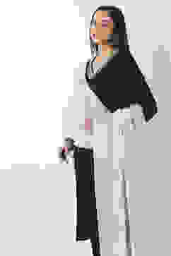 Off White Poly Cotton Dupatta image number 1