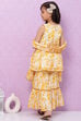 Yellow Cotton Garara Kurta Sharara Suit Set image number 4