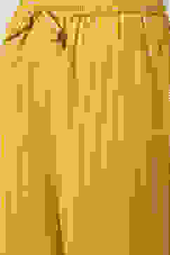 Mustard Cotton Straight Palazzo image number 1