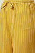 Mustard Cotton Straight Palazzo image number 1