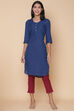 Red Cotton Solid Kurti image number 0