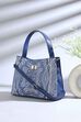 Blue PU Tote Bag image number 0