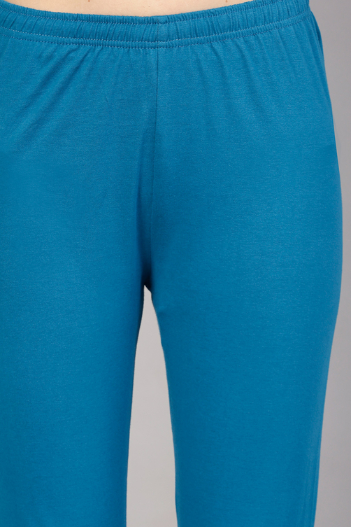 Off-White Cotton Floral Anarkali & Churidar Suit Set image number 2