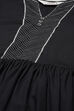 Black Rayon Gathered Kurta Pant Suit Set image number 5