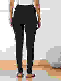 Black Cotton Blend Solid Churidar image number 5