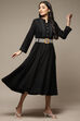 Black Rayon Straight Dress image number 4