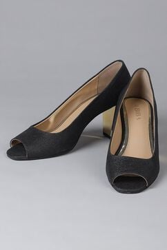 Black Synthetic Formal Sandals image number 0