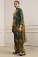 Green Viscose Printed Sharara Suit Set image number 3