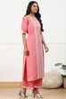 Grey Silk Blend Machine Embroidered Unstitched Suit Set image number 6