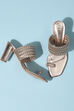 Rose Gold PU Ring Toe Sandals image number 2