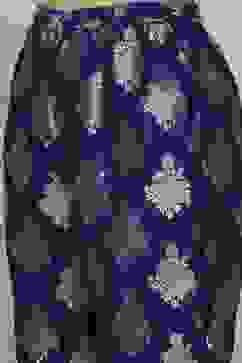 Purple Art Silk Printed Straight Co-ord Set image number 2