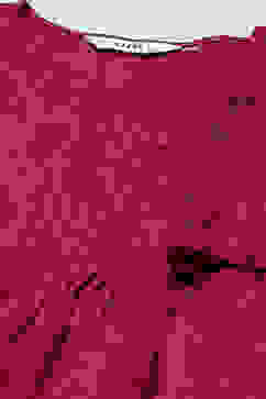 Plum Viscose Jacquard Flared Dress image number 1