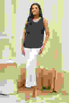 Navy Cotton Straight Yarndyed 2 Piece Set image number 7