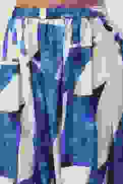 Indigo Blue and White Straight Co-ord Set image number 2