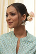 Mint Green Brass Jhumka image number 3