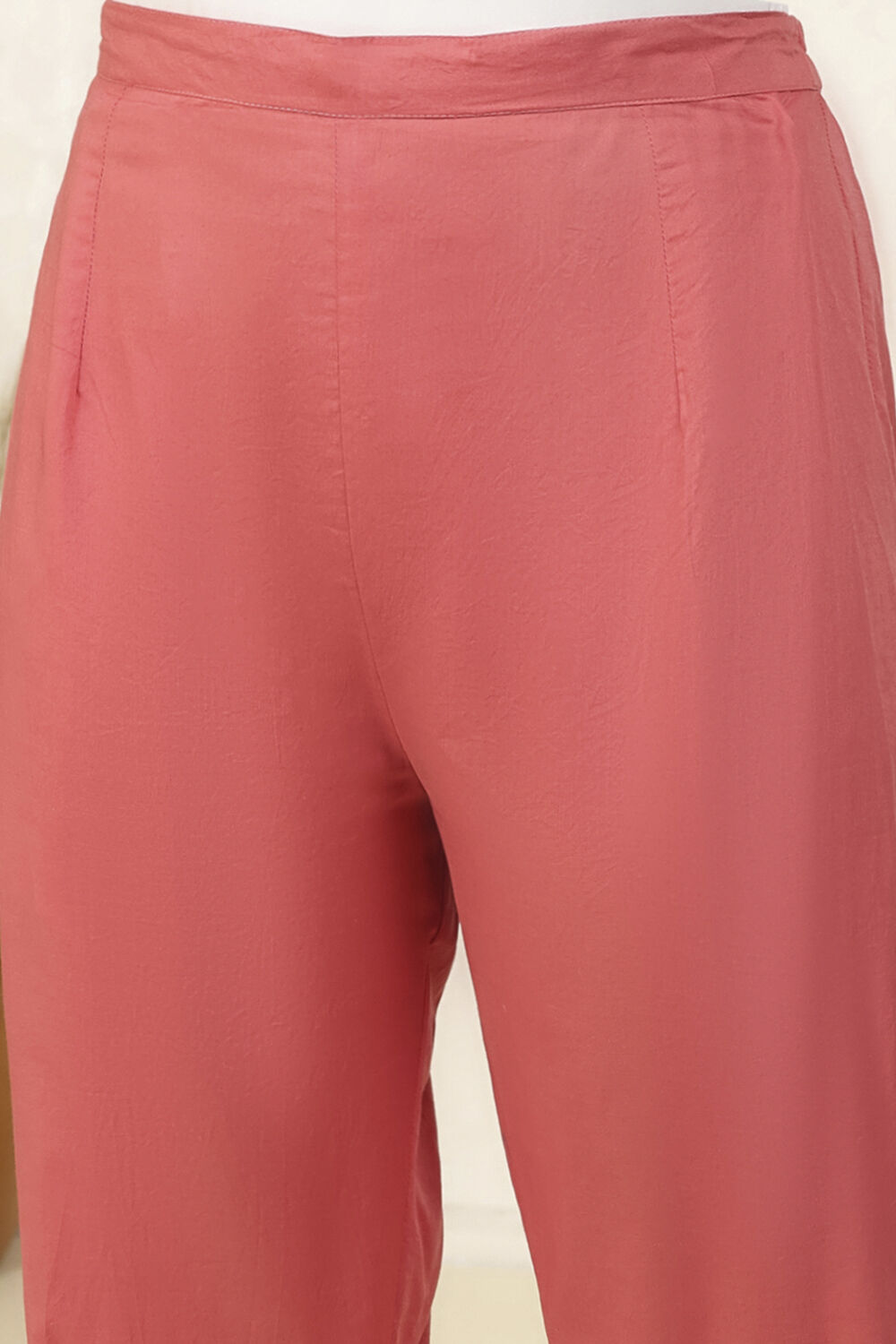 White Cotton Machine Embroidered Unstitched Suit Set image number 3