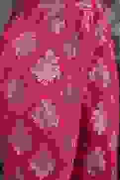 Fuchsia Pink Art Silk Printed Straight Co-ord Set image number 2