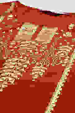 Maroon Viscose Straight Kurta Regular Pant Suit Set image number 1