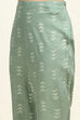 Pink Cotton Hand Block Print Unstitched Suit Set image number 3