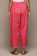 Coral Rayon Straight Palazzo image number 4