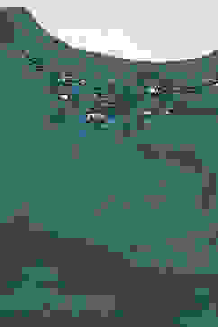 Teal Flared Cotton Silk Fusion Wear 2 Piece Set image number 1