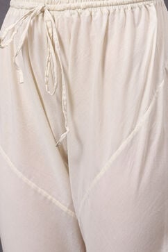 Rohit Bal Cream Cotton Silk Straight Yarndyed Suit Set image number 2