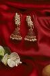 Maroon Brass Jhumka image number 0
