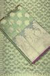 Pink Chanderi Silk Printed Unstitched Suit Set image number 0