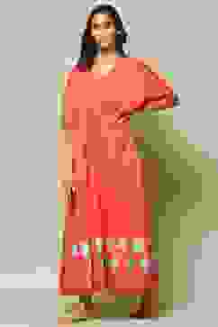 Blush Pink Cotton Printed Nightwear image number 0