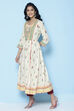 Cream Cotton Printed Kurta image number 3