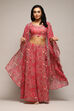 Pink Polyester Short Kurta Printed Suit Set image number 6