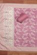 Purple Jacquard Traditional Weaving Unstitched Suit Set image number 3
