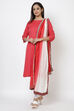 Indigo Cotton Straight Yarndyed Kurta image number 4